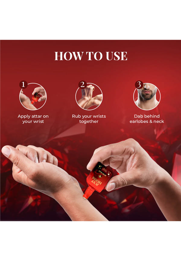 Handcrafted Long Lasting Ruby Rain Premium Attar – thumbnail 5