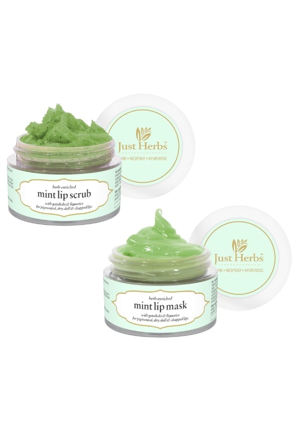 Ayurvedic & Vegan Mint Lip Scrub & Lip Mask
