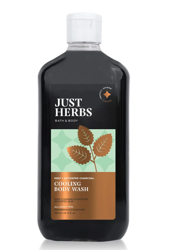 Mint + Activated Charcoal Cooling Body Wash