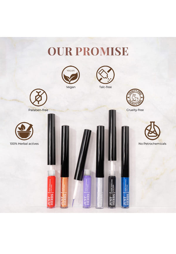 Herb-Enriched Waterproof Eyeliner Organic with Jojoba Oil & Vitamin E – thumbnail 2