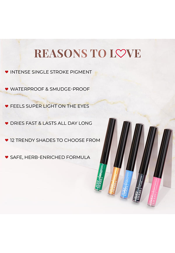 Herb-Enriched Waterproof Eyeliner Organic with Jojoba Oil & Vitamin E – thumbnail 2
