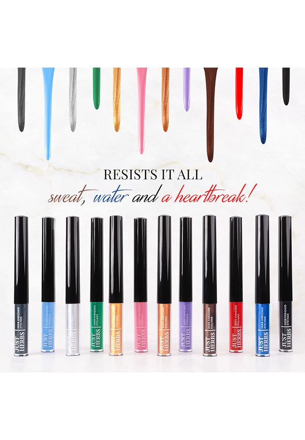 Herb-Enriched Waterproof Eyeliner Organic with Jojoba Oil & Vitamin E – thumbnail 3