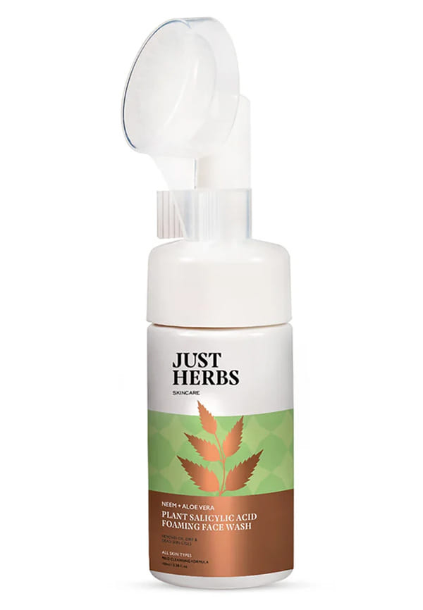 Plant Salicylic Acid Foaming Face Wash with Neem & Aloe Vera