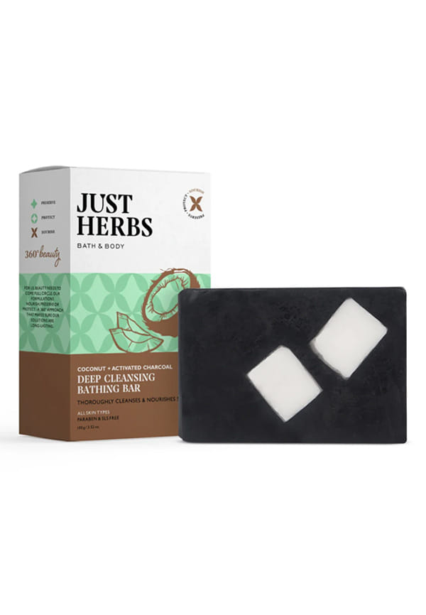 Deep Cleansing Bathing Bar with Coconut and Activated Charcoal