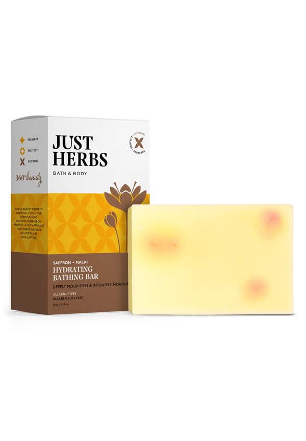 Hydrating Bathing Bar with Saffron and Malai