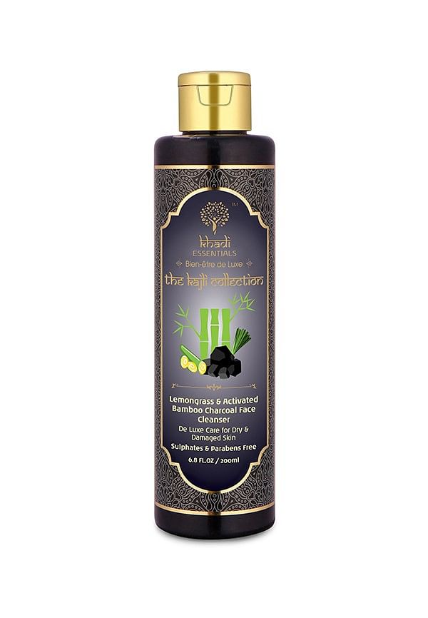 The Kajli Collection-Lemongrass & Activated Bamboo Charcoal Face Cleanser