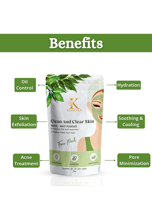 Neem + Mint Face Pack Powder – thumbnail 3