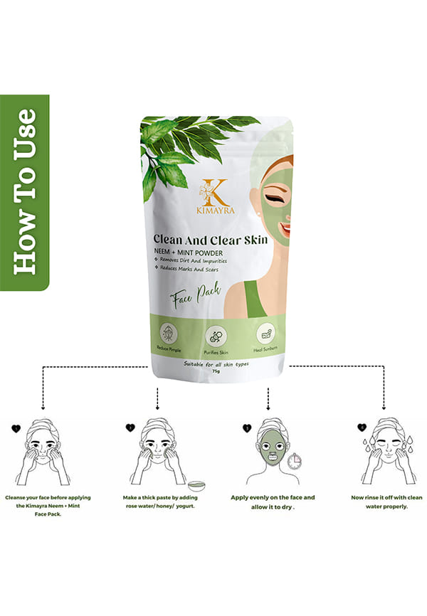 Neem + Mint Face Pack Powder – thumbnail 4