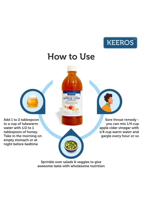 Apple Cider Vinegar with mother vinegar | Pack of 1x500ml – thumbnail 2