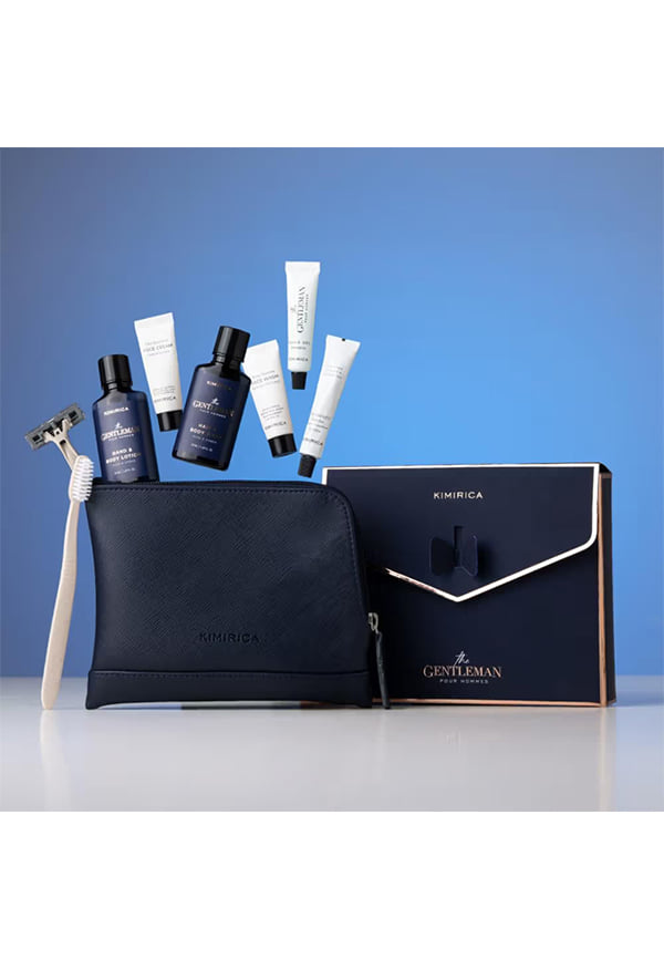 Gentleman Bath Care Travel Case Gift Set with Leather Travel Bag – thumbnail 5