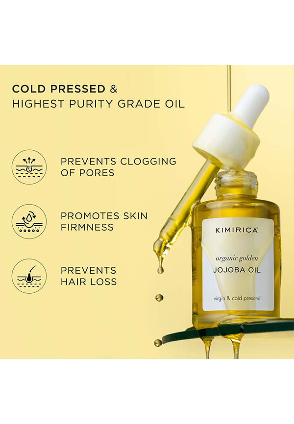 Gm Ingredients Buy Kimirica Golden Jojoba Oil | Size: 30 gm