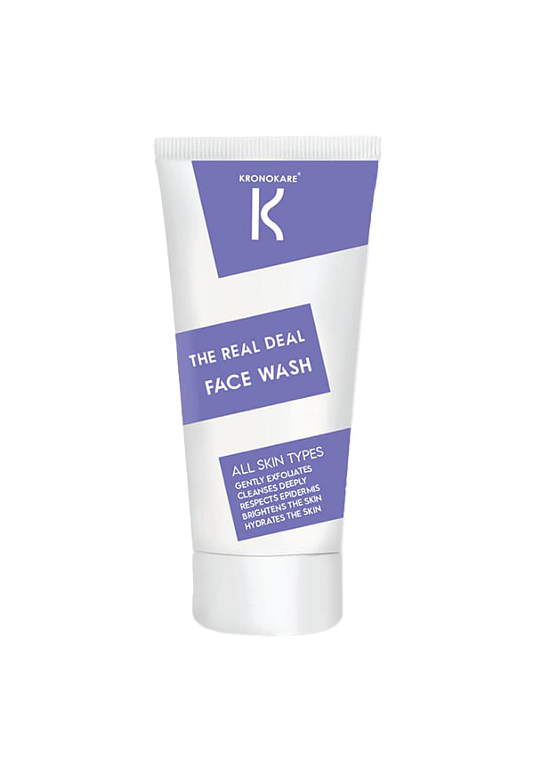 The Real Deal - Face Wash For All Skin Type | Exfoliates Gently - Cleanses Deeply & Brightnes the skin