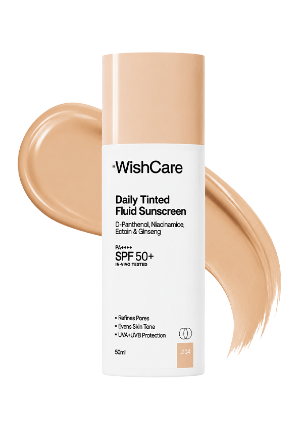 Daily Tinted Fluid Sunscreen SPF50PA++++| All Skin Type | InVivo Tested Daily Tinted Fluid Sunscreen SPF50PA++++| All Skin Type | InVivo Tested