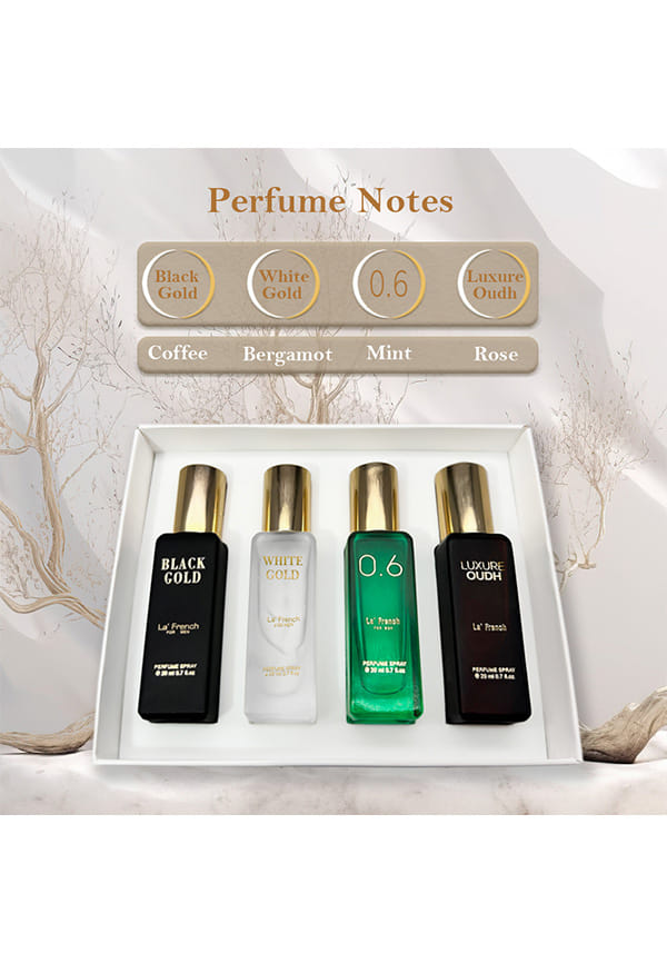 Classic Luxure Oud, White Gold, Black Gold, 0.6 Eau De Parfum Gift – thumbnail 4