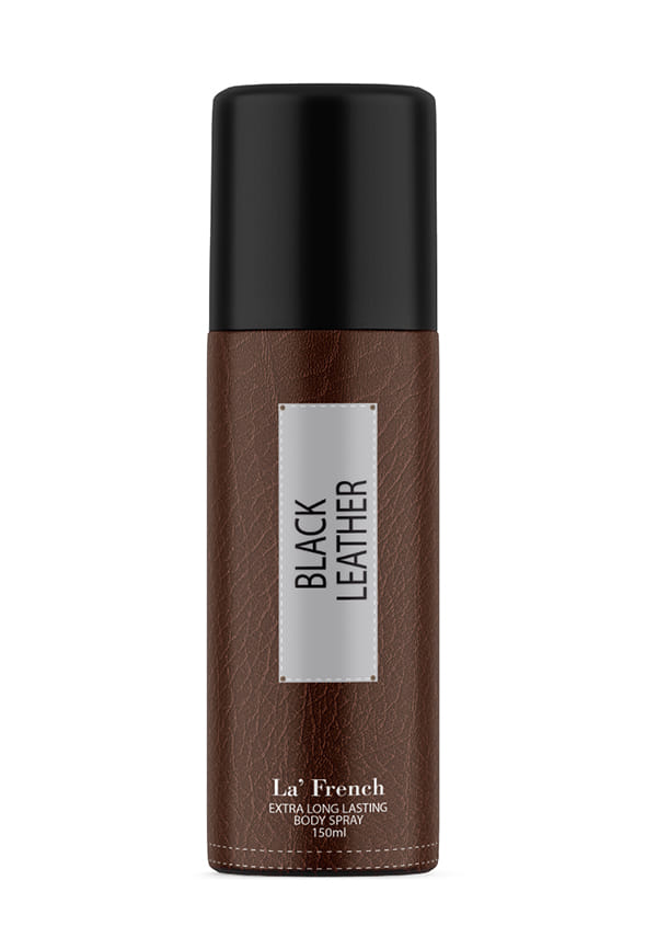 Black Leather Long Lasting Deodorant Body Spray
