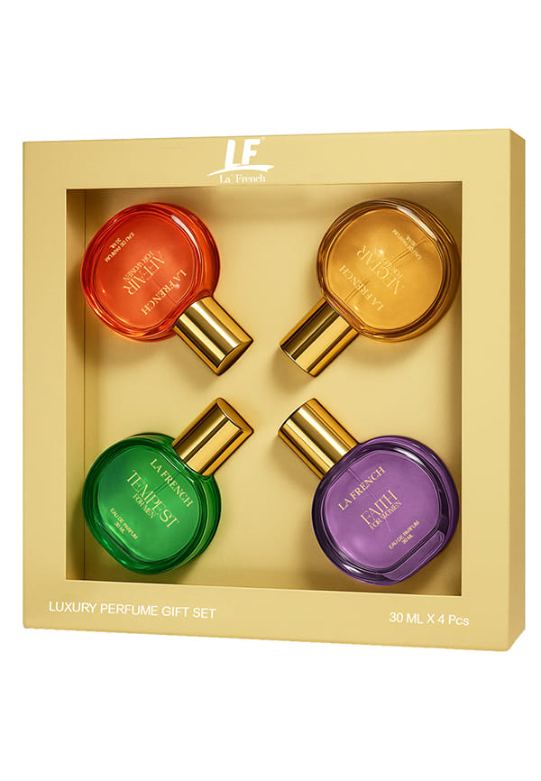 Long lasting Perfume Gift Set For Unisex ( Affair, Tempest, Nactar, faith)