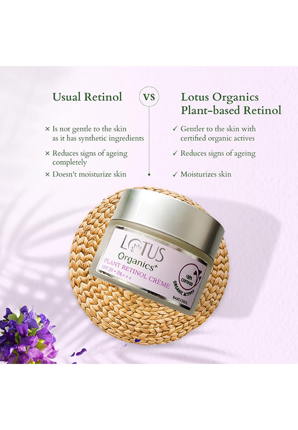 Bakuchiol Plant Retinol Face Cream | 100% Organic Bakuchiol | SPF 20 | PA+++ | Sulphate & Paraben Free | All Skin Types – thumbnail 4