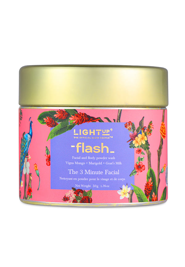 Flash Face & Body De-tan and Brightening Ubtan - 3 Minute Facial in a Jar