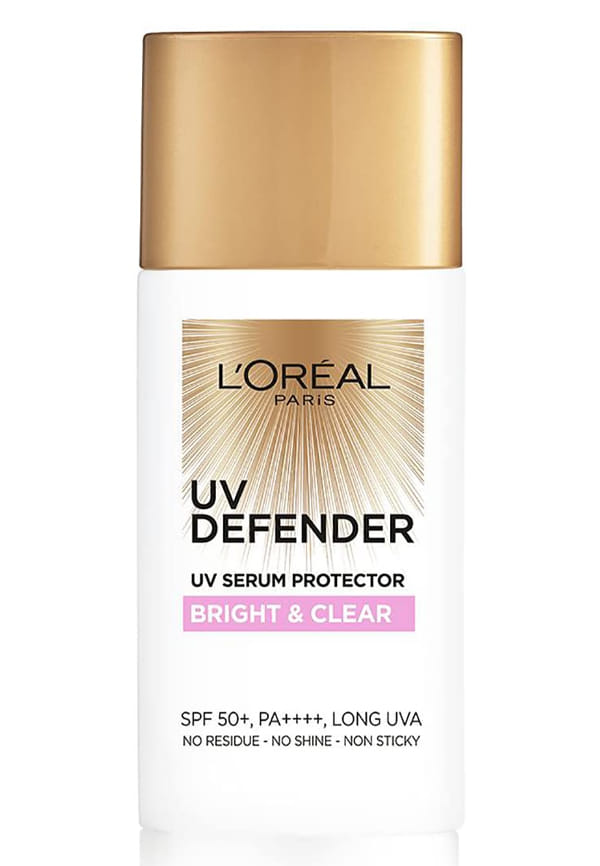 UV Defender Serum Protector Sunscreen SPF 50 PA+++, Bright & Clear UV Defender Serum Protector Sunscreen SPF 50 PA+++, Bright & Clear