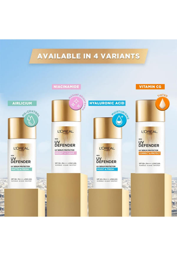 UV Defender Serum Protector Sunscreen SPF 50 PA+++, Bright & Clear – thumbnail 6