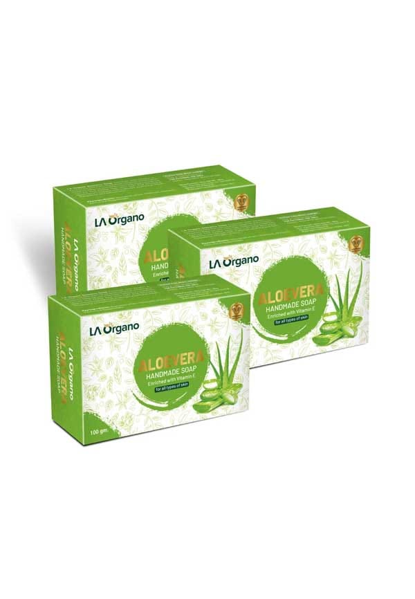 Aloe Vera Handmade Natural Bath Soap Enrich with Vitamin E