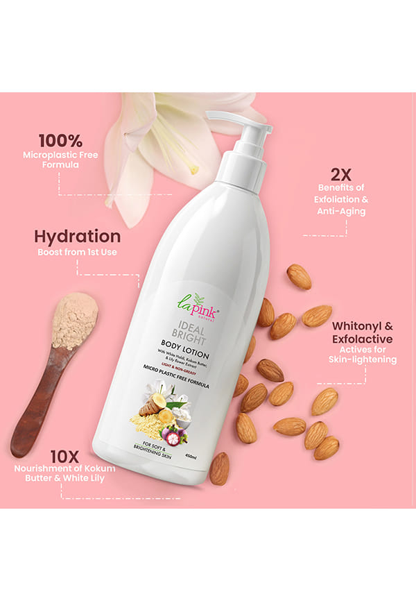 Ideal Bright Body Lotion With White Haldi & Lily Flower – thumbnail 2