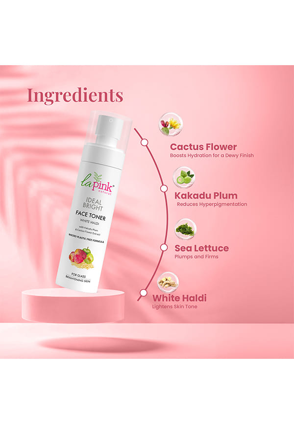 Ideal Bright Face Toner With White Haldi & Cactus Flower for Brightened Glass Skin – thumbnail 4