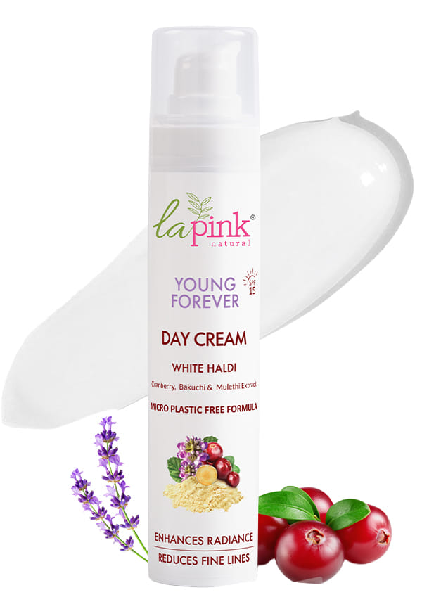 Young Forever Day Cream With White Haldi & Cranberry To Enhance Radiance Young Forever Day Cream With White Haldi & Cranberry To Enhance Radiance