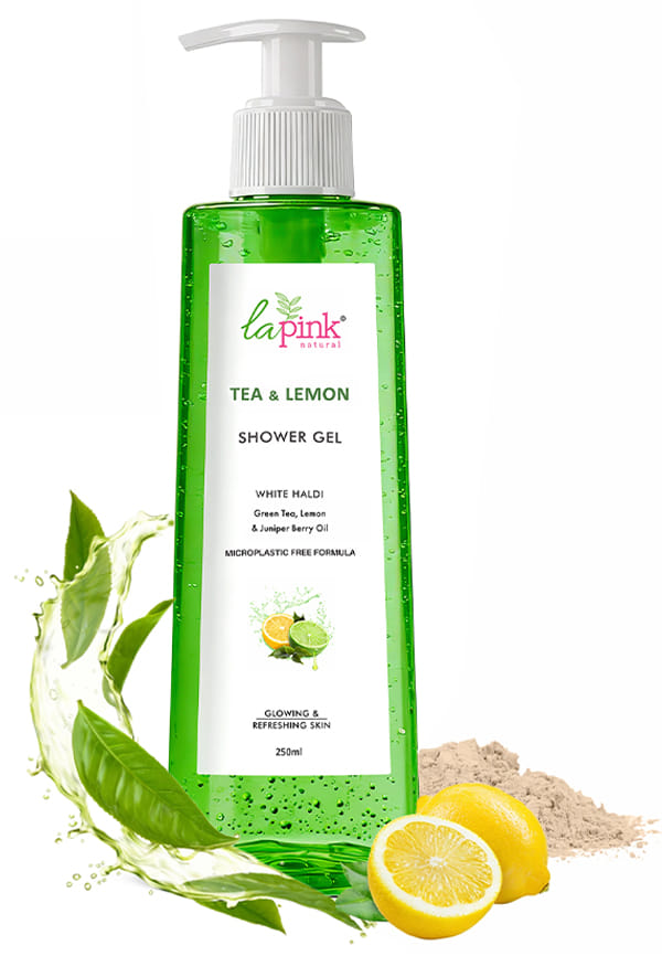 Tea & Lemon Shower Gel with White Haldi for Glowing and Refreshing Skin Tea & Lemon Shower Gel with White Haldi for Glowing and Refreshing Skin