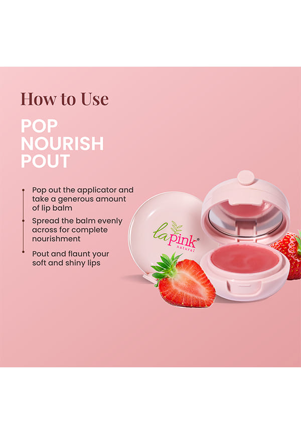 Strawberry Lip Care with White Haldi for Shiny & Natural Tint – thumbnail 3