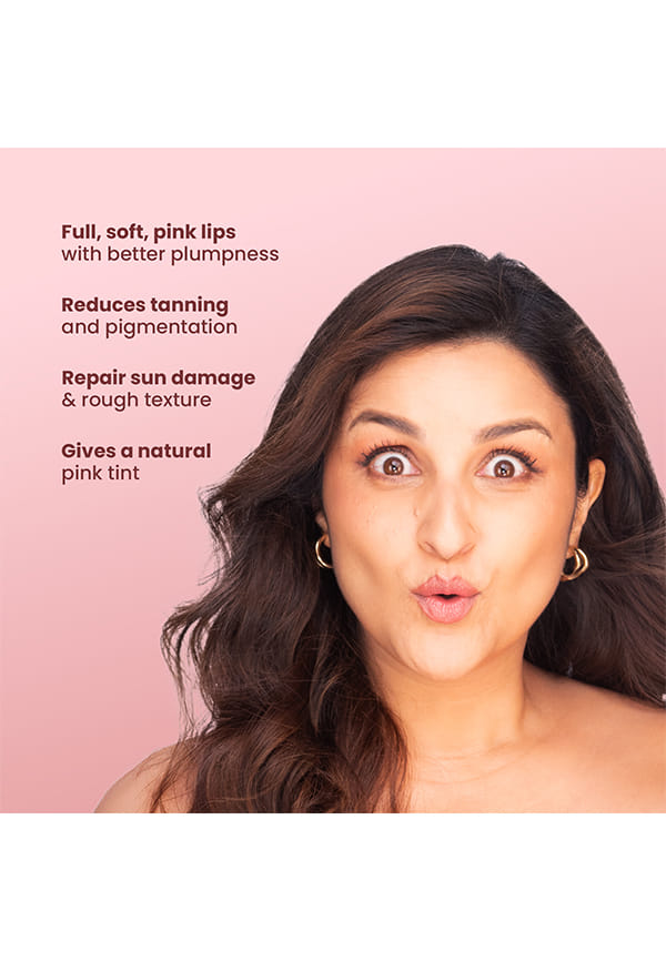 Strawberry Lip Care with White Haldi for Shiny & Natural Tint – thumbnail 4
