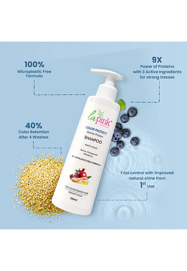 Color Protect Quinoa Protein Shampoo with White Haldi for Color-treated Hair – thumbnail 3