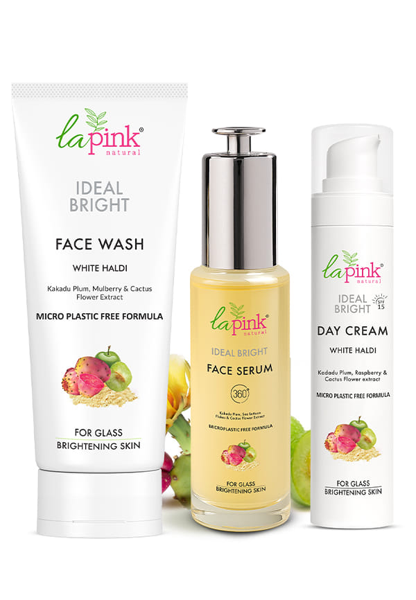 Ideal Bright Complete Skincare Combo (Face Wash + Serum + Day Cream)
