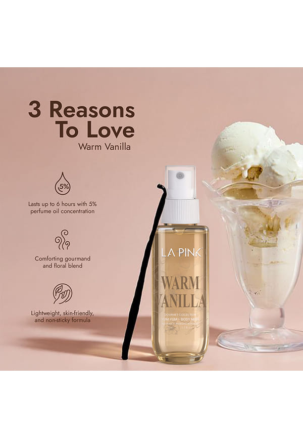 Warm Vanilla Gourmet Body Mist – thumbnail 3