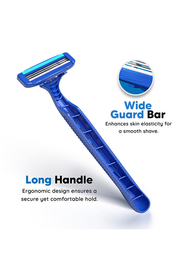 LetsShave Pro 3 Plus Disposable Shaving Razors for Men, Pack of 5, Shaving Blade For Men, Manual Shaving Razor for Men – thumbnail 5