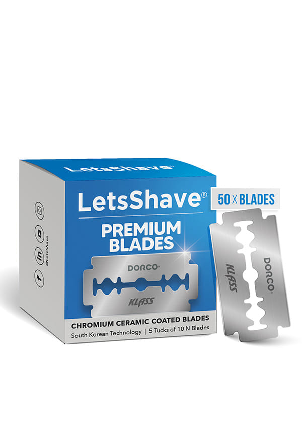 Premium DE -Blade | Chromium Ceramic Coated Blades