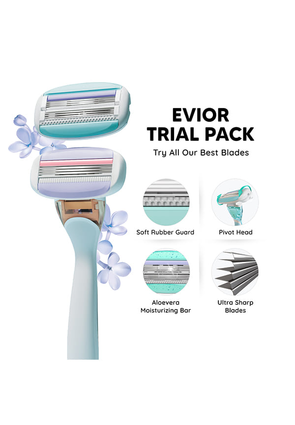 Evior 6 Body Razor Trial Kit For Sensitive Skin – thumbnail 3