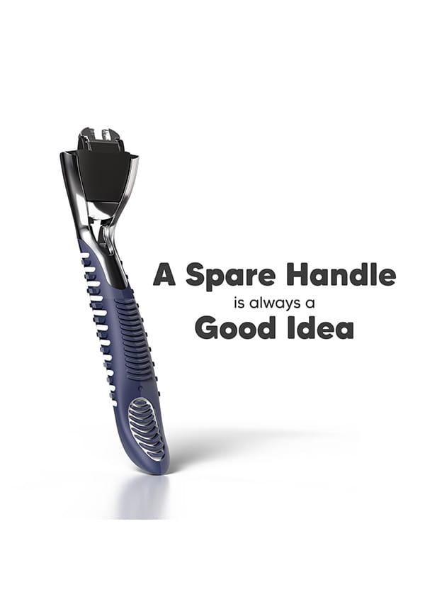 LetsShave 7-Month Shave Pack with World's First and Only 7 Blade Razor | Shaving Kit with (1) Razor Handle + (2) Pro 7 Max + (2) Pro 6 + (2) Pro 3 Blades + Transparent Shave Gel (15ml) + After Shave Balm (30ml) + Travel Cap – thumbnail 2