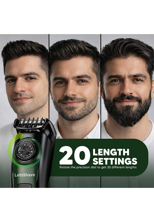 All-in-One Beard, Body & Head Trimmer for Men with 20 Length Settings | USB-C Fast Charging | 120 Min Runtime | LED Display | Free Pro Styler | 24 Months Warranty – thumbnail 5
