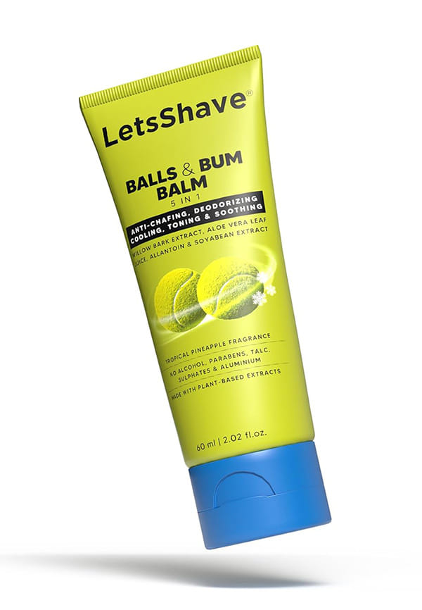 LetsShave Balls Balm For Men Private Part | Natural Ingredients | Anti Irritation | (Pack of 1) 60ml