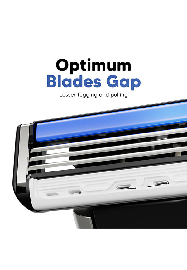 LetsShave Pro 3 Advance Shaving Razor Blades Refill (Cartridges), Pack of 8, World's First 3 Blade with Rubber Guard & Open Flow Architecture, Blades for Men – thumbnail 2