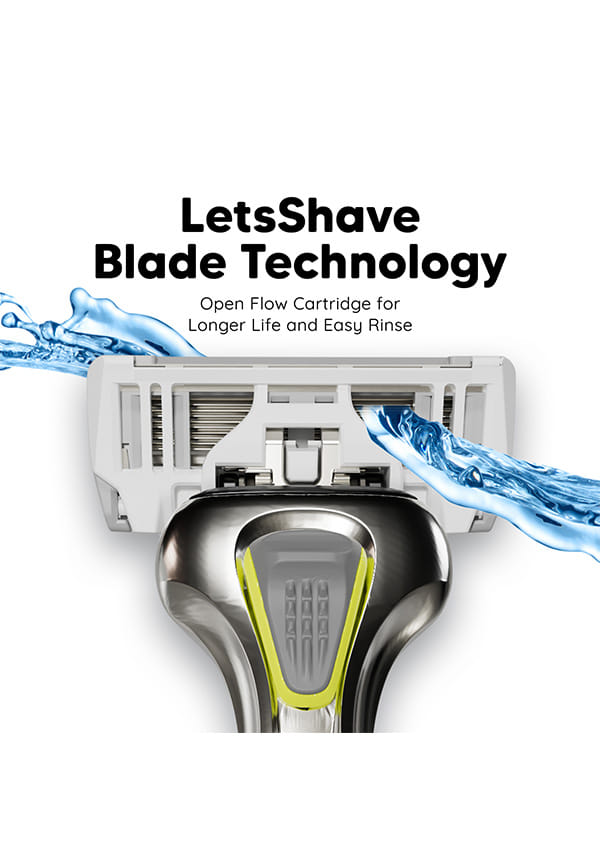 LetsShave Pro 6 Plus Manual Shaving Razor Blades Refills (Cartridge), Pack of 8, World's First 6-Blade & Precison Back Blade with Argan Oil & Aloe Vera Infused Moisture Bar, Blades for Men – thumbnail 8