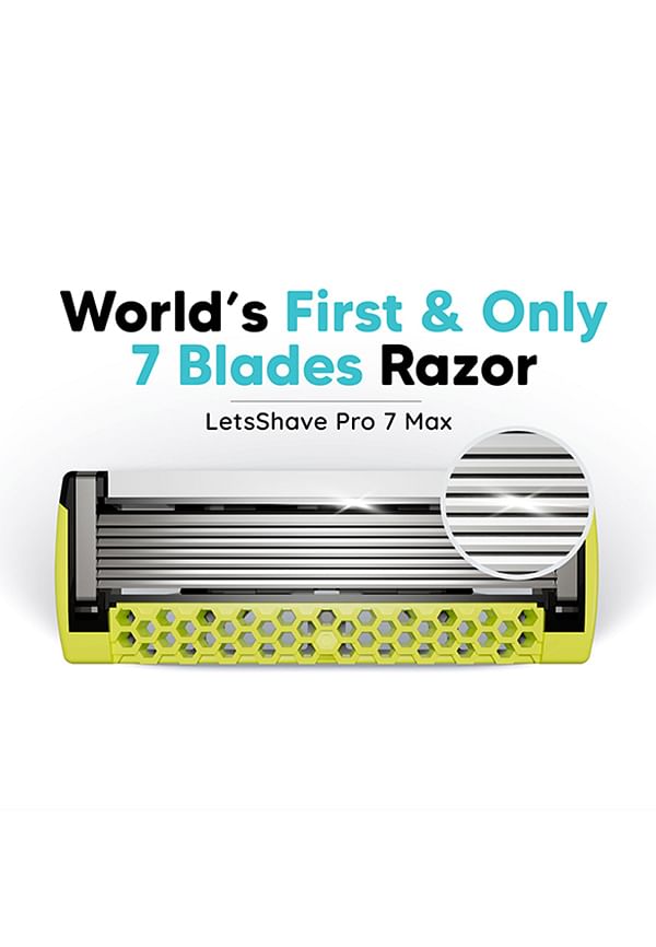 Pro 7 Max Razor Cartridges for Men | World's First & Only 7-Blade ...