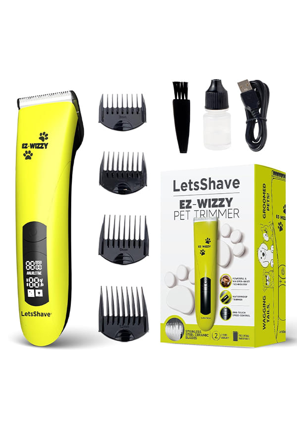 LetsShave EZ-WIZZY Pet Trimmer for Dogs & Other Hairy Animals,All in one Trimmer for dogs (Pet Trimmer)