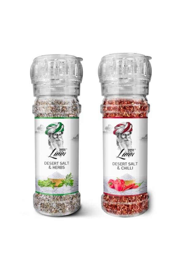 Desert Salt & Herbs, Desert Salt & Chili (No Salt & Pepper) Desert Salt & Herbs, Desert Salt & Chili (No Salt & Pepper)