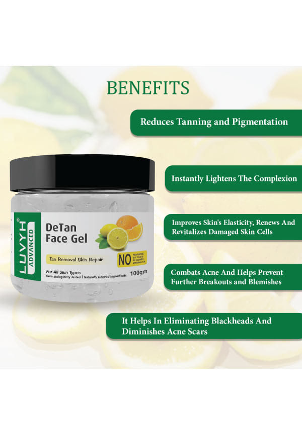 DeTan Face Massage Gel Skin Brightening Ubtan Face Gel For Glowing Skin – thumbnail 2