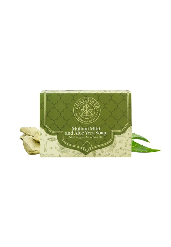 Multani Mitti and Aloe Vera Exfoliating for Acne-Free Skin Soap