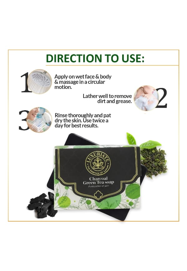 Charcoal and Green Tea Soap Purification of Skin – thumbnail 2