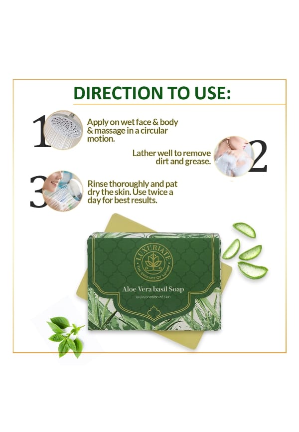 Naturally Refreshing Aloe Vera and Basil Soap – thumbnail 2