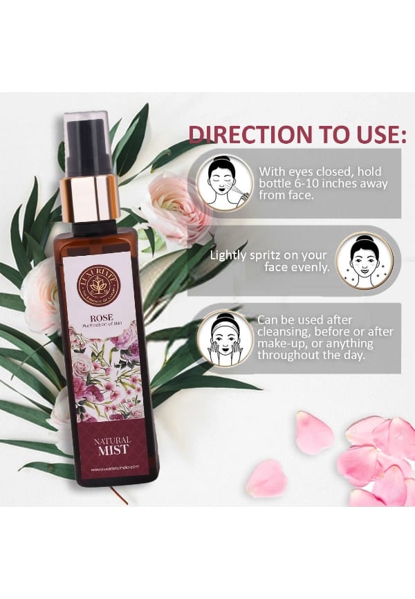 Pure and Natural Skin/Face Rose Mist for Dry Skin Enhances Glow – thumbnail 2